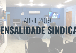 Mensalidade sindical – abril de 2019